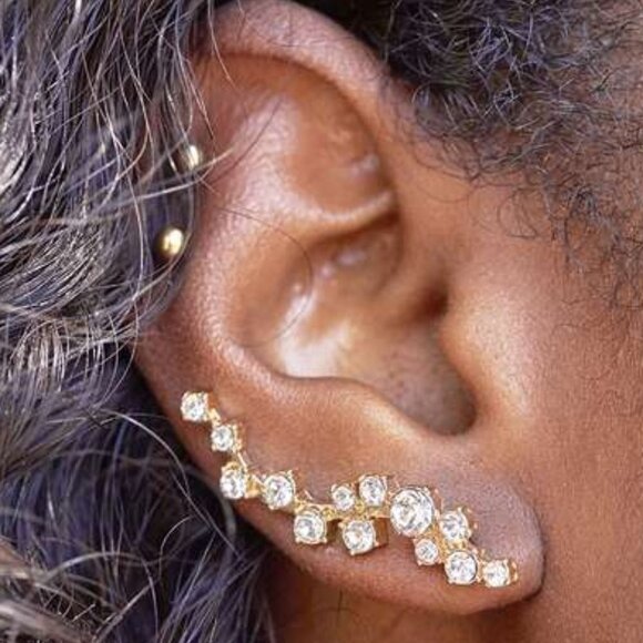 โจ Stunning Baublebar Farah Ear Crawlers Earrings - Never Worn - Picture 6 of 10